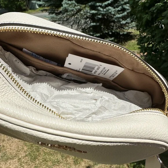 Coach leather Jamie Camera Bag Chalk White NWT - Picture 4 of 5
